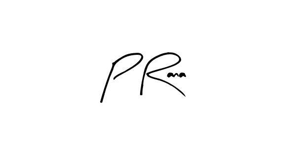 Design your own signature with our free online signature maker. With this signature software, you can create a handwritten (Arty Signature) signature for name P Rana. P Rana signature style 8 images and pictures png