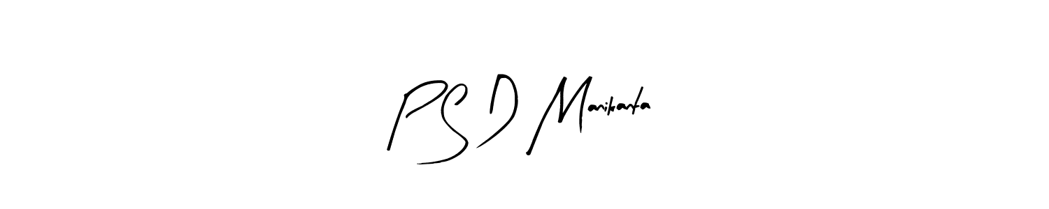 Create a beautiful signature design for name P S D Manikanta. With this signature (Arty Signature) fonts, you can make a handwritten signature for free. P S D Manikanta signature style 8 images and pictures png