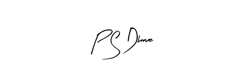 Arty Signature is a professional signature style that is perfect for those who want to add a touch of class to their signature. It is also a great choice for those who want to make their signature more unique. Get P S Dhurve name to fancy signature for free. P S Dhurve signature style 8 images and pictures png