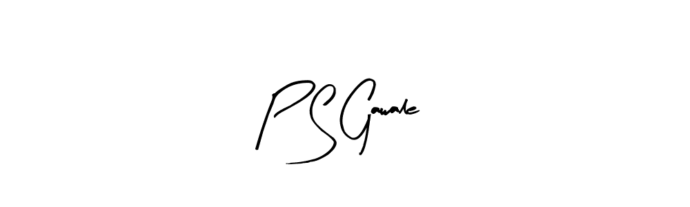 Arty Signature is a professional signature style that is perfect for those who want to add a touch of class to their signature. It is also a great choice for those who want to make their signature more unique. Get P S Gawale name to fancy signature for free. P S Gawale signature style 8 images and pictures png