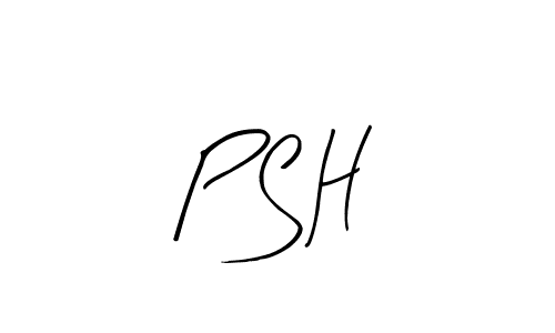 Arty Signature is a professional signature style that is perfect for those who want to add a touch of class to their signature. It is also a great choice for those who want to make their signature more unique. Get P S H name to fancy signature for free. P S H signature style 8 images and pictures png