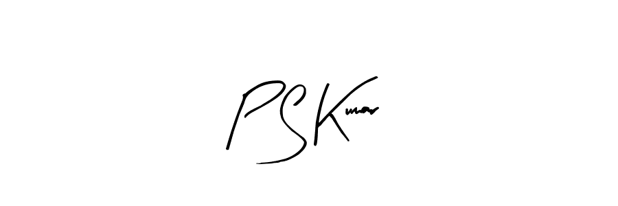 P S Kumar stylish signature style. Best Handwritten Sign (Arty Signature) for my name. Handwritten Signature Collection Ideas for my name P S Kumar. P S Kumar signature style 8 images and pictures png