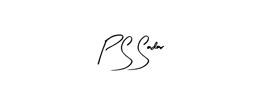 Create a beautiful signature design for name P S Sadar. With this signature (Arty Signature) fonts, you can make a handwritten signature for free. P S Sadar signature style 8 images and pictures png