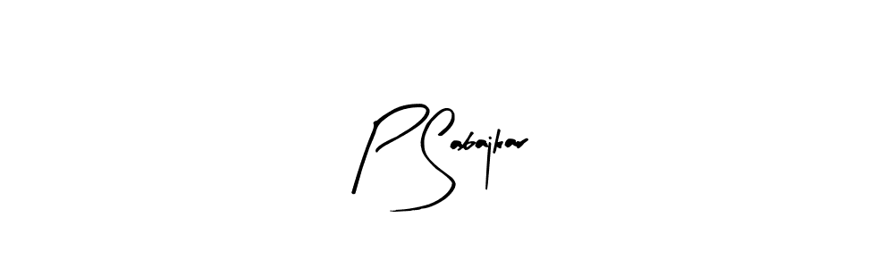How to Draw P Sabajkar signature style? Arty Signature is a latest design signature styles for name P Sabajkar. P Sabajkar signature style 8 images and pictures png