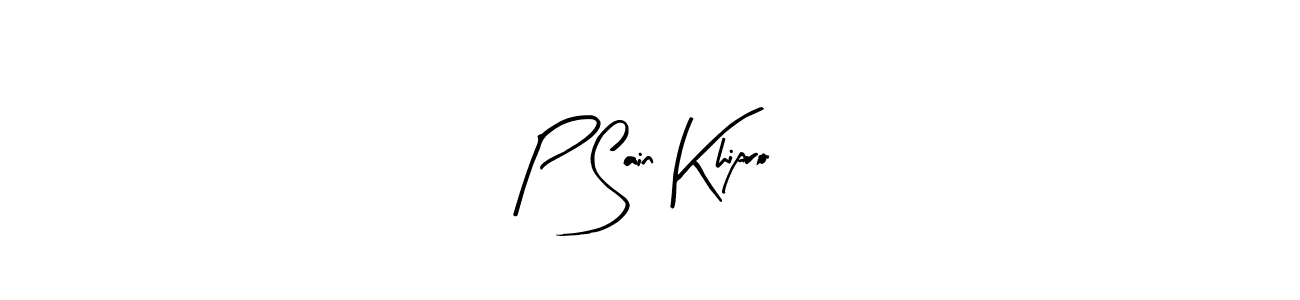 Make a beautiful signature design for name P Sain Khipro. With this signature (Arty Signature) style, you can create a handwritten signature for free. P Sain Khipro signature style 8 images and pictures png