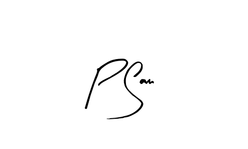 Make a beautiful signature design for name P Sam. With this signature (Arty Signature) style, you can create a handwritten signature for free. P Sam signature style 8 images and pictures png