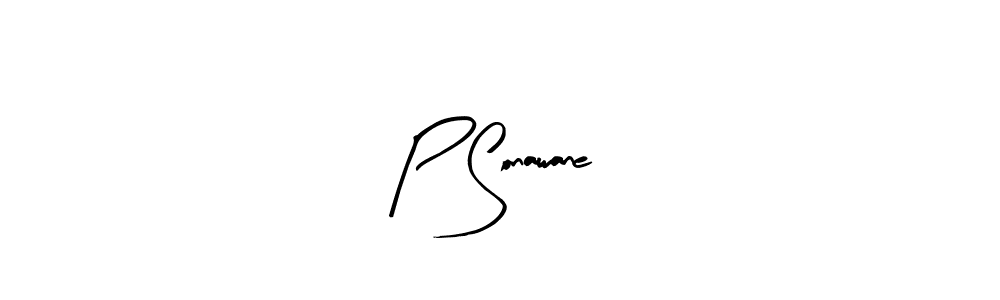 Create a beautiful signature design for name P Sonawane. With this signature (Arty Signature) fonts, you can make a handwritten signature for free. P Sonawane signature style 8 images and pictures png