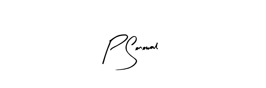 Also we have P Sonowal name is the best signature style. Create professional handwritten signature collection using Arty Signature autograph style. P Sonowal signature style 8 images and pictures png