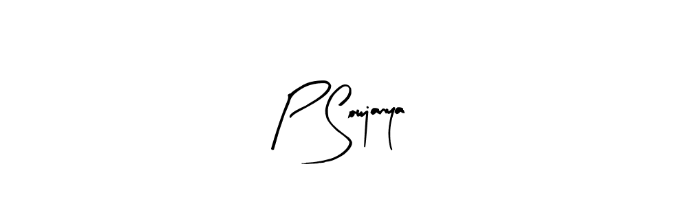 if you are searching for the best signature style for your name P Sowjanya. so please give up your signature search. here we have designed multiple signature styles  using Arty Signature. P Sowjanya signature style 8 images and pictures png
