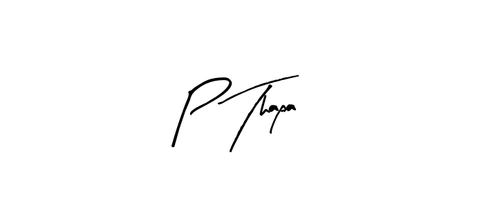 Similarly Arty Signature is the best handwritten signature design. Signature creator online .You can use it as an online autograph creator for name P Thapa. P Thapa signature style 8 images and pictures png