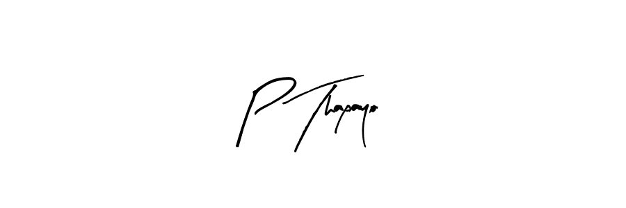 How to make P Thapayo signature? Arty Signature is a professional autograph style. Create handwritten signature for P Thapayo name. P Thapayo signature style 8 images and pictures png