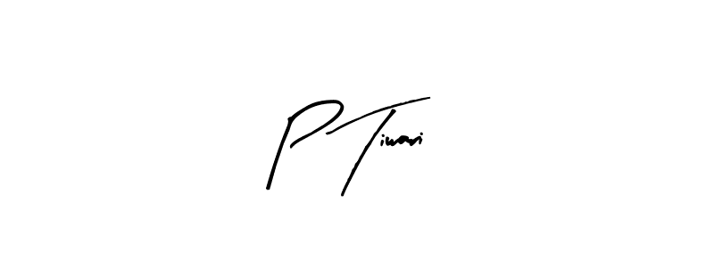 The best way (Arty Signature) to make a short signature is to pick only two or three words in your name. The name P Tiwari include a total of six letters. For converting this name. P Tiwari signature style 8 images and pictures png