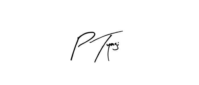 if you are searching for the best signature style for your name P Tyagi. so please give up your signature search. here we have designed multiple signature styles  using Arty Signature. P Tyagi signature style 8 images and pictures png
