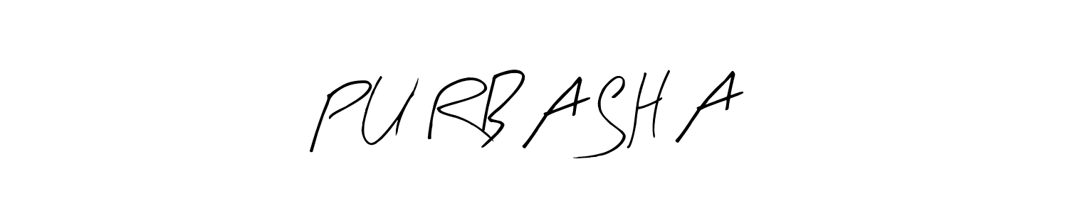 Also we have P U R B A S H A name is the best signature style. Create professional handwritten signature collection using Arty Signature autograph style. P U R B A S H A signature style 8 images and pictures png