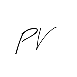 Make a beautiful signature design for name P V. With this signature (Arty Signature) style, you can create a handwritten signature for free. P V signature style 8 images and pictures png