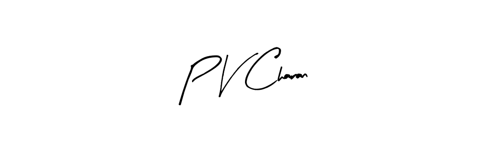 How to make P V Charan signature? Arty Signature is a professional autograph style. Create handwritten signature for P V Charan name. P V Charan signature style 8 images and pictures png