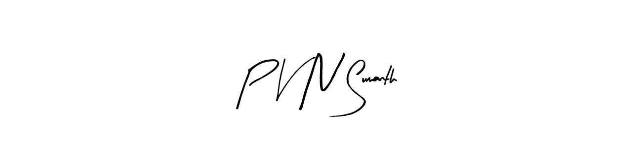 if you are searching for the best signature style for your name P V N Sumanth. so please give up your signature search. here we have designed multiple signature styles  using Arty Signature. P V N Sumanth signature style 8 images and pictures png