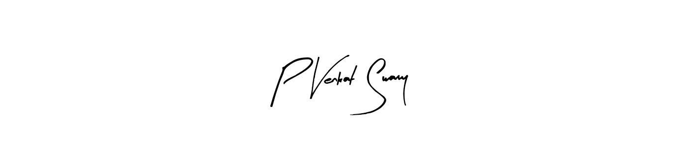 How to make P Venkat Swamy signature? Arty Signature is a professional autograph style. Create handwritten signature for P Venkat Swamy name. P Venkat Swamy signature style 8 images and pictures png