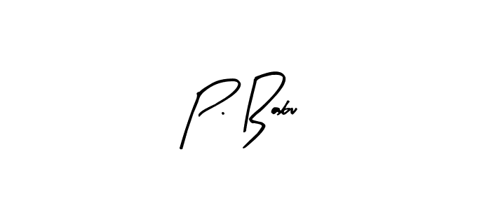 Use a signature maker to create a handwritten signature online. With this signature software, you can design (Arty Signature) your own signature for name P. Babu. P. Babu signature style 8 images and pictures png