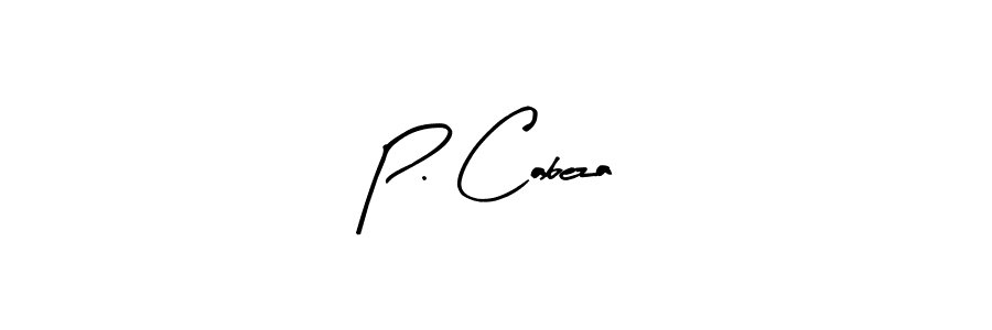 Arty Signature is a professional signature style that is perfect for those who want to add a touch of class to their signature. It is also a great choice for those who want to make their signature more unique. Get P. Cabeza name to fancy signature for free. P. Cabeza signature style 8 images and pictures png