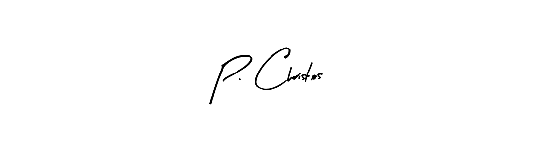 Make a beautiful signature design for name P. Christos. With this signature (Arty Signature) style, you can create a handwritten signature for free. P. Christos signature style 8 images and pictures png