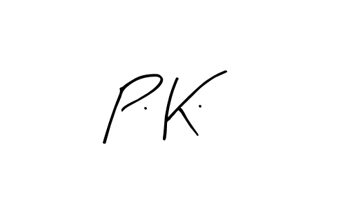 You should practise on your own different ways (Arty Signature) to write your name (P. K.) in signature. don't let someone else do it for you. P. K. signature style 8 images and pictures png