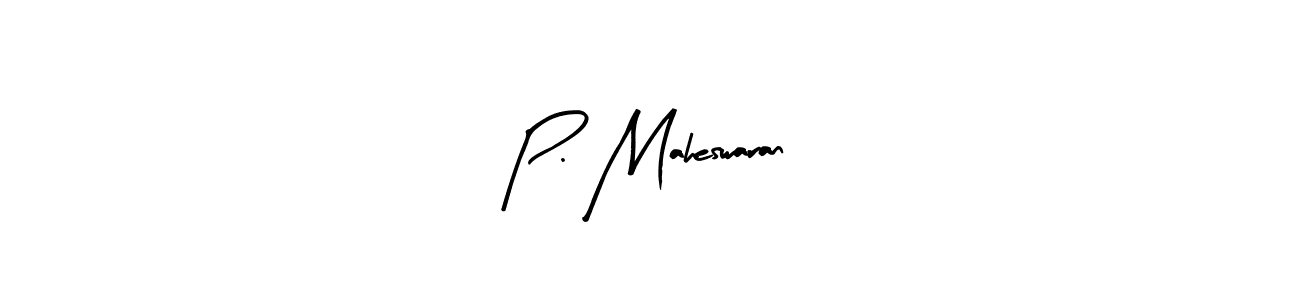 The best way (Arty Signature) to make a short signature is to pick only two or three words in your name. The name P. Maheswaran include a total of six letters. For converting this name. P. Maheswaran signature style 8 images and pictures png