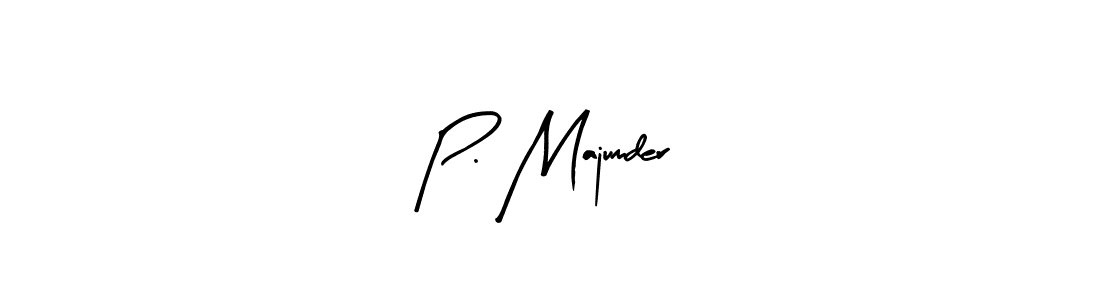 How to make P. Majumder signature? Arty Signature is a professional autograph style. Create handwritten signature for P. Majumder name. P. Majumder signature style 8 images and pictures png