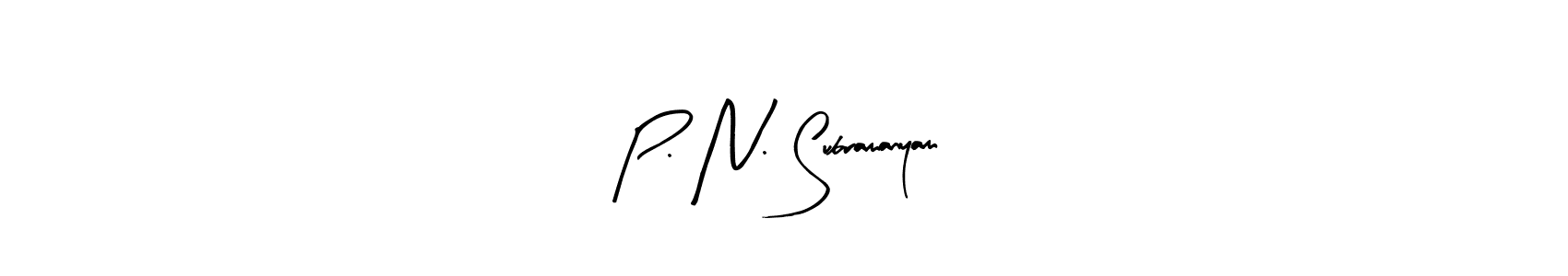 P. N. Subramanyam stylish signature style. Best Handwritten Sign (Arty Signature) for my name. Handwritten Signature Collection Ideas for my name P. N. Subramanyam. P. N. Subramanyam signature style 8 images and pictures png