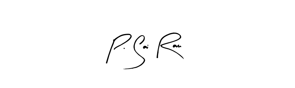 This is the best signature style for the P. Sai Ram name. Also you like these signature font (Arty Signature). Mix name signature. P. Sai Ram signature style 8 images and pictures png