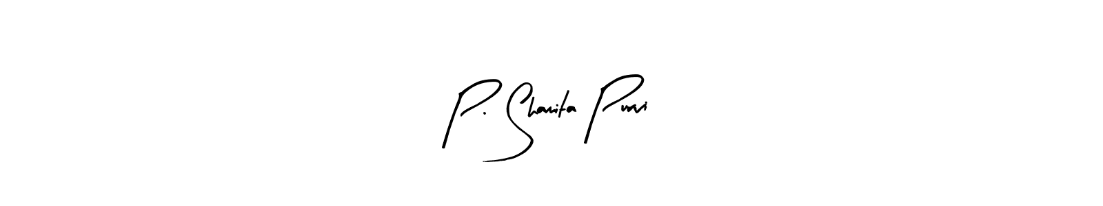 Also we have P. Shamita Purvi name is the best signature style. Create professional handwritten signature collection using Arty Signature autograph style. P. Shamita Purvi signature style 8 images and pictures png