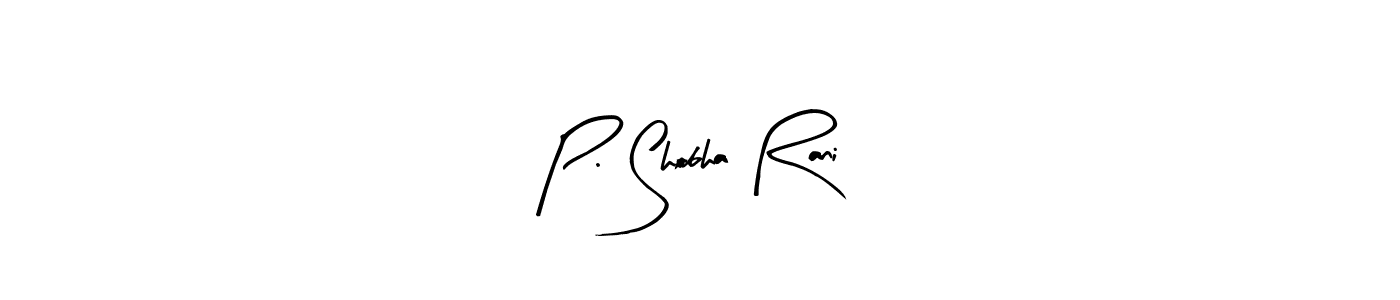 P. Shobha Rani stylish signature style. Best Handwritten Sign (Arty Signature) for my name. Handwritten Signature Collection Ideas for my name P. Shobha Rani. P. Shobha Rani signature style 8 images and pictures png