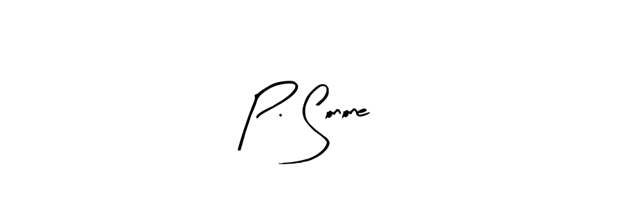 Similarly Arty Signature is the best handwritten signature design. Signature creator online .You can use it as an online autograph creator for name P. Sonone. P. Sonone signature style 8 images and pictures png