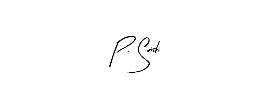 Use a signature maker to create a handwritten signature online. With this signature software, you can design (Arty Signature) your own signature for name P. Sristi. P. Sristi signature style 8 images and pictures png