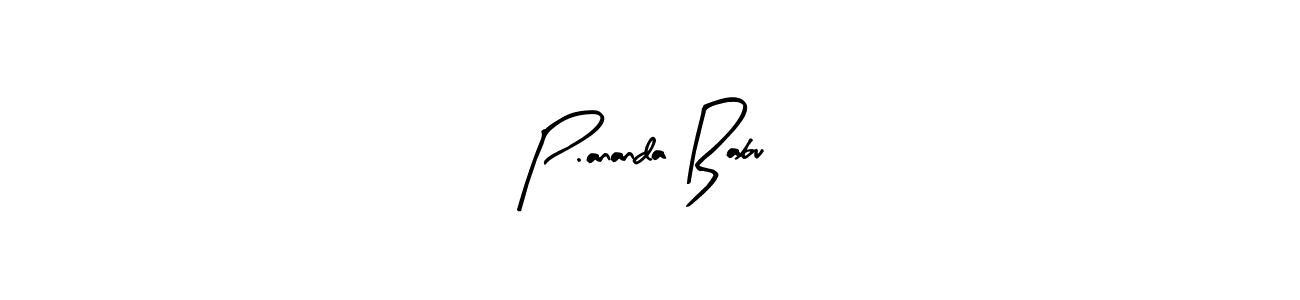 Similarly Arty Signature is the best handwritten signature design. Signature creator online .You can use it as an online autograph creator for name P.ananda Babu. P.ananda Babu signature style 8 images and pictures png