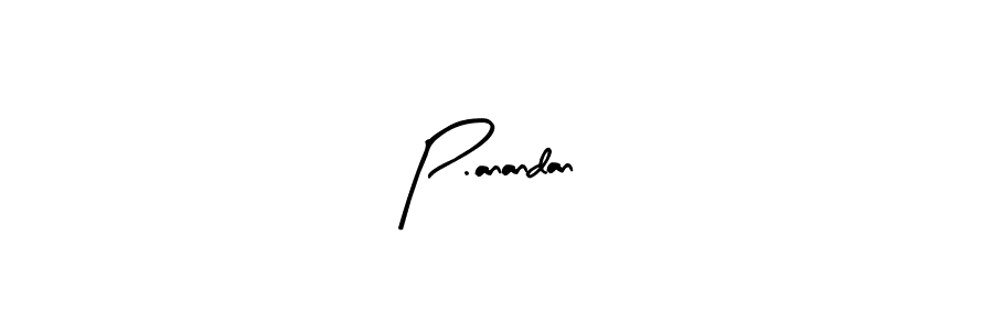 P.anandan stylish signature style. Best Handwritten Sign (Arty Signature) for my name. Handwritten Signature Collection Ideas for my name P.anandan. P.anandan signature style 8 images and pictures png