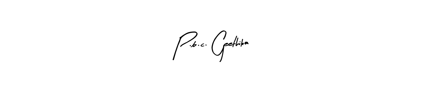 You should practise on your own different ways (Arty Signature) to write your name (P.b.c. Geethika) in signature. don't let someone else do it for you. P.b.c. Geethika signature style 8 images and pictures png