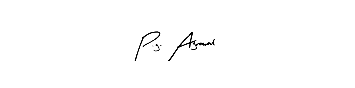 How to make P.g. Agrawal name signature. Use Arty Signature style for creating short signs online. This is the latest handwritten sign. P.g. Agrawal signature style 8 images and pictures png