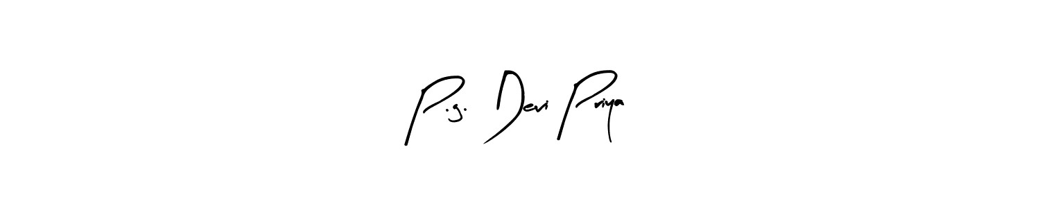 Create a beautiful signature design for name P.g. Devi Priya. With this signature (Arty Signature) fonts, you can make a handwritten signature for free. P.g. Devi Priya signature style 8 images and pictures png