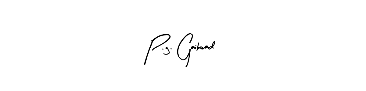 Create a beautiful signature design for name P.g. Gaikwad. With this signature (Arty Signature) fonts, you can make a handwritten signature for free. P.g. Gaikwad signature style 8 images and pictures png