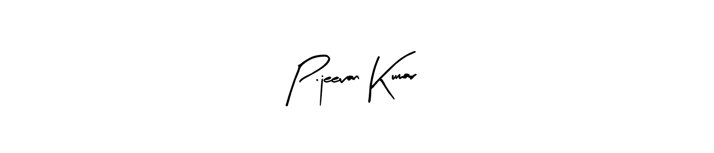 Also we have P.jeevan Kumar name is the best signature style. Create professional handwritten signature collection using Arty Signature autograph style. P.jeevan Kumar signature style 8 images and pictures png