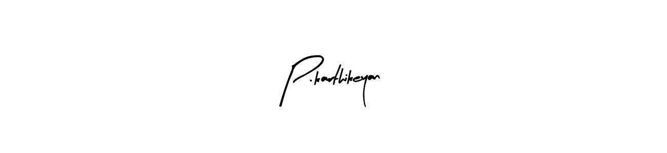 Arty Signature is a professional signature style that is perfect for those who want to add a touch of class to their signature. It is also a great choice for those who want to make their signature more unique. Get P.karthikeyan name to fancy signature for free. P.karthikeyan signature style 8 images and pictures png