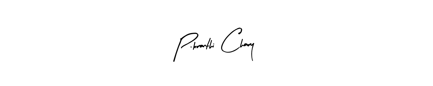 You can use this online signature creator to create a handwritten signature for the name P.kranthi Chary. This is the best online autograph maker. P.kranthi Chary signature style 8 images and pictures png