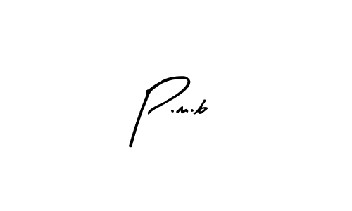 Create a beautiful signature design for name P.m.b. With this signature (Arty Signature) fonts, you can make a handwritten signature for free. P.m.b signature style 8 images and pictures png