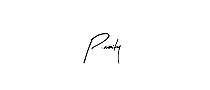 Design your own signature with our free online signature maker. With this signature software, you can create a handwritten (Arty Signature) signature for name P.maity. P.maity signature style 8 images and pictures png