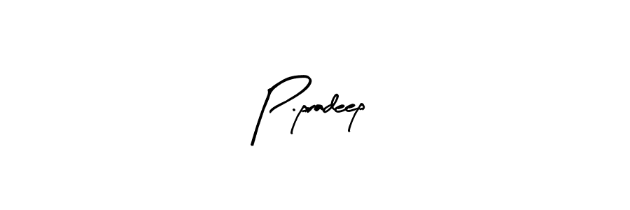 How to Draw P.pradeep signature style? Arty Signature is a latest design signature styles for name P.pradeep. P.pradeep signature style 8 images and pictures png