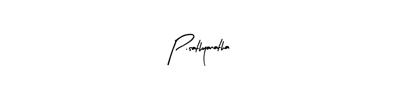 How to make P.sathyanatha name signature. Use Arty Signature style for creating short signs online. This is the latest handwritten sign. P.sathyanatha signature style 8 images and pictures png