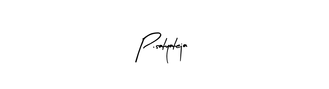 Create a beautiful signature design for name P.satyateja. With this signature (Arty Signature) fonts, you can make a handwritten signature for free. P.satyateja signature style 8 images and pictures png