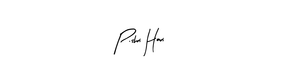 Design your own signature with our free online signature maker. With this signature software, you can create a handwritten (Arty Signature) signature for name P.shri Hari. P.shri Hari signature style 8 images and pictures png
