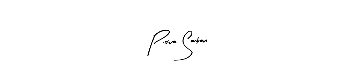 How to make P.siva Sankari signature? Arty Signature is a professional autograph style. Create handwritten signature for P.siva Sankari name. P.siva Sankari signature style 8 images and pictures png